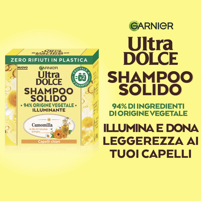 Shampoo Solido Camomilla e Miele Garnier 