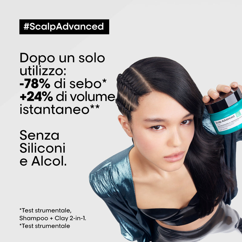 Scalp Advanced 2-in-1 Deep Purifier Clay Anti-Oiliness L'Or&eacute;al Professionnel 