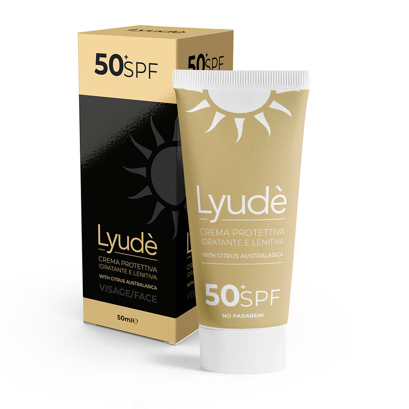 Crema Protettiva Idratante e Lenitiva SPF50+ Lyud&egrave; 