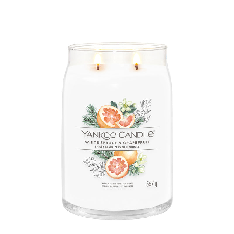 White Spruce &amp; Grapefruit Yankee Candle 
